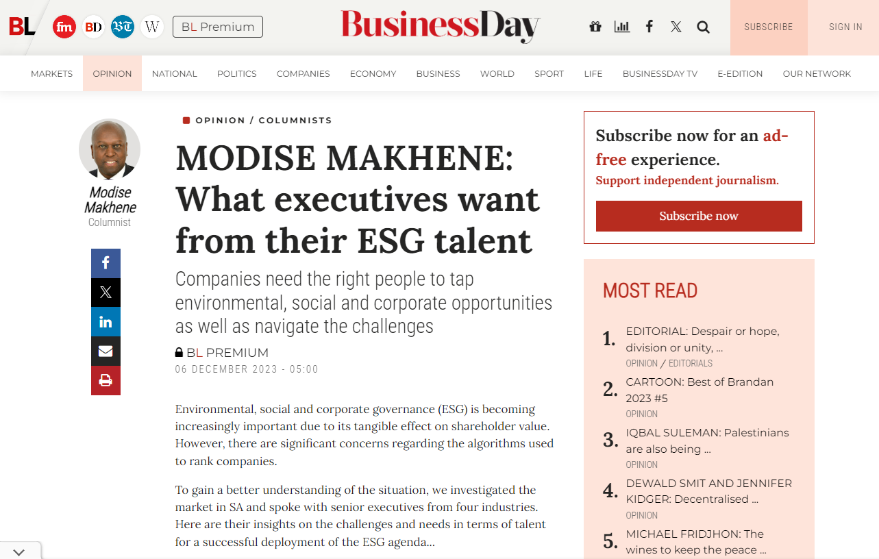 Article on Business Live